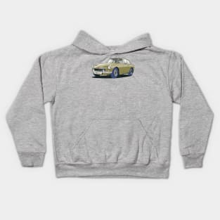 MGB GT Vintage Car in Bronze Metallic Kids Hoodie